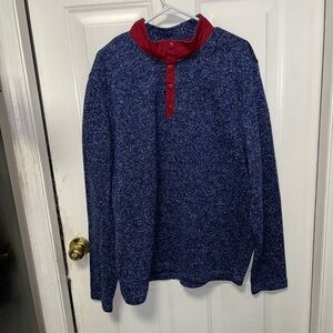 Southern Proper Blue and Red quarter zip  sweater size xl
